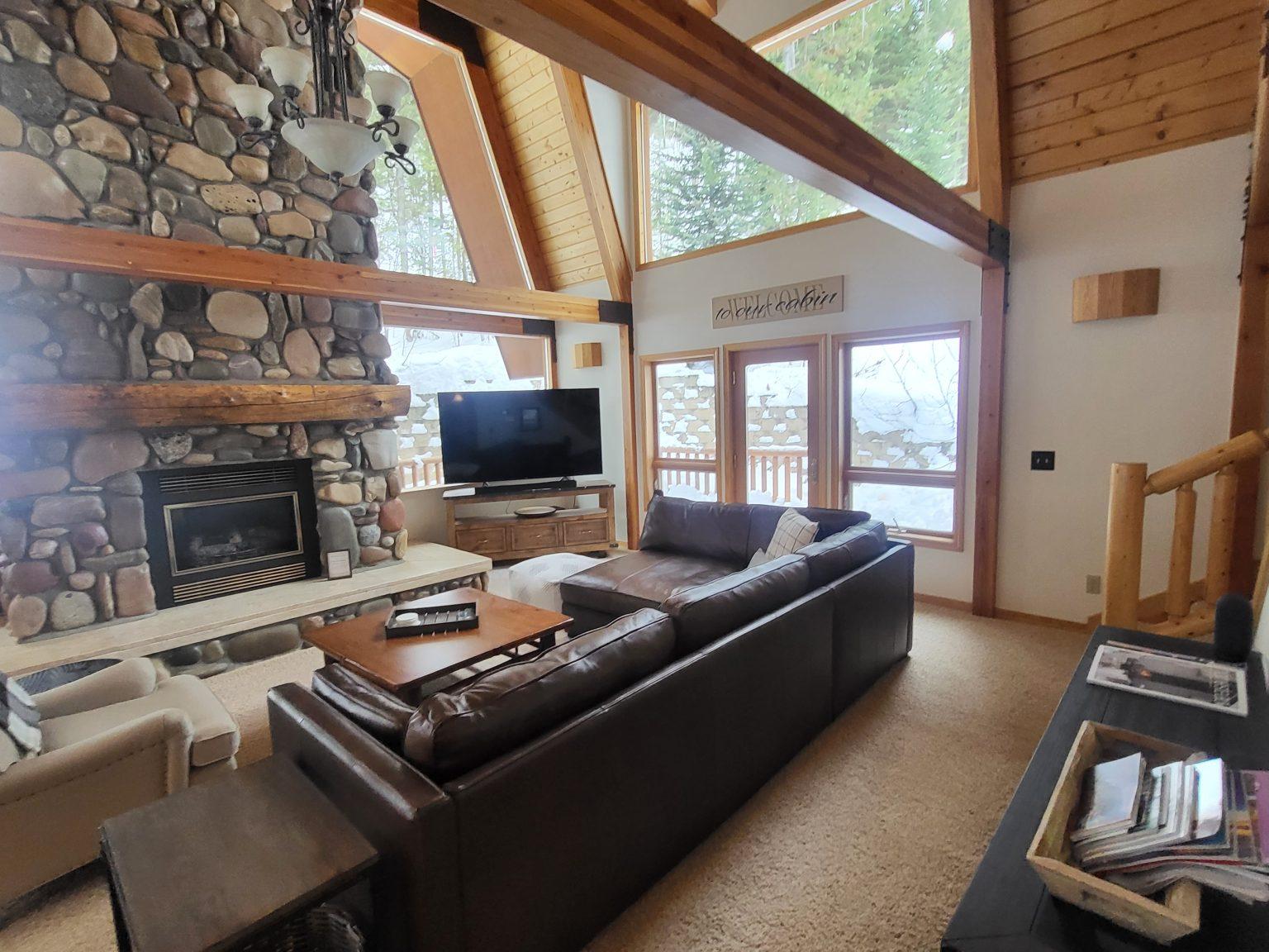 Inside Wild Huckleberry Cabin